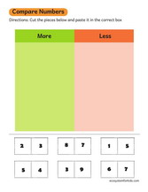 Compare and classify worksheet kg